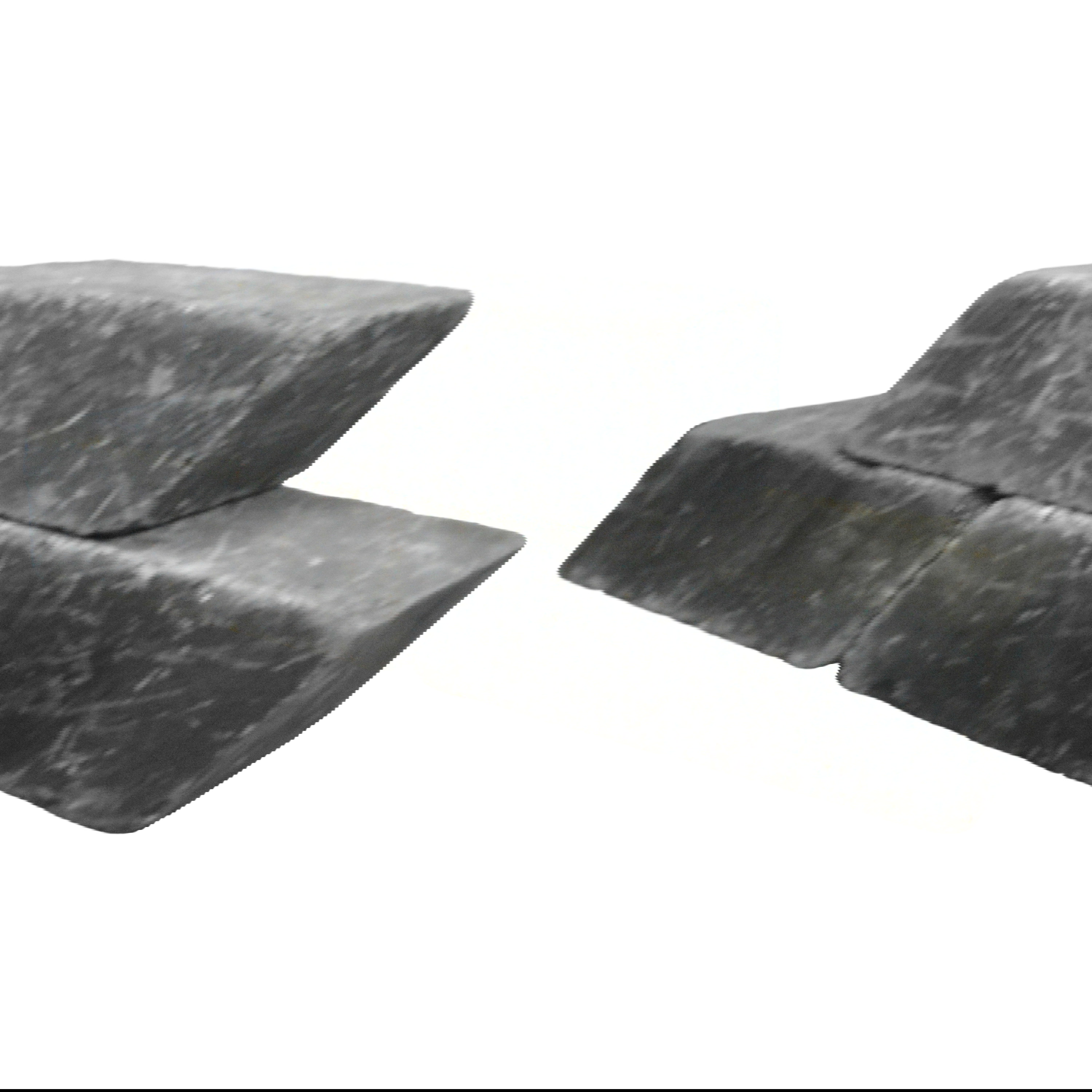 Gammelgårdssten 21x42x14 cm makro kantsten Sort , Mørk