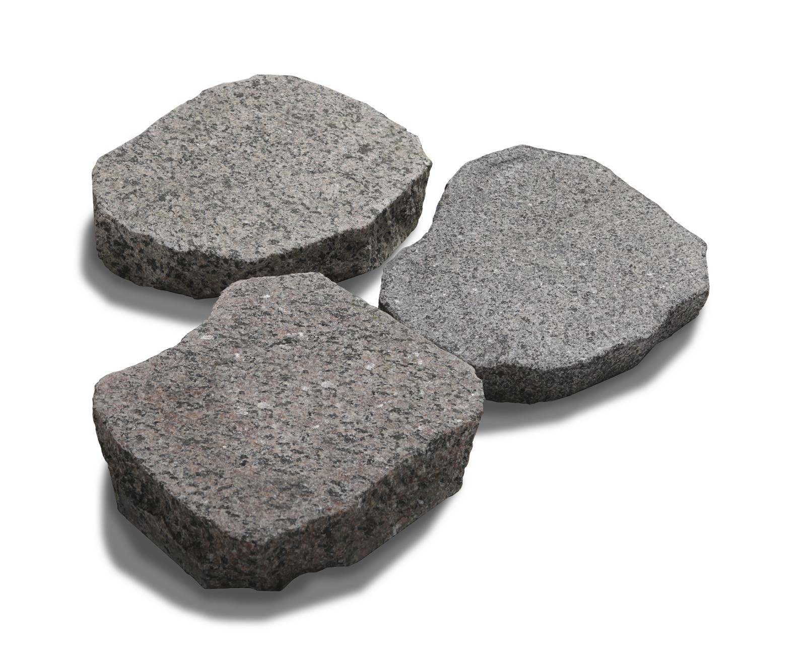Trædesten JETBRÆNDT bornholmsk granit 